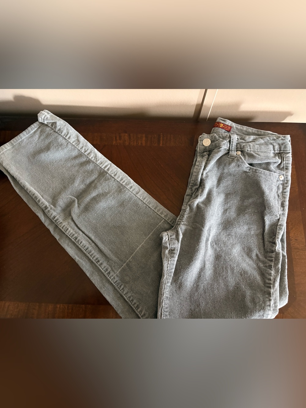 7 for all Mankind Grey Cords size 28x29